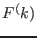 $F^(k)$