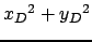 $ {x_D}^2 + {y_D}^2$