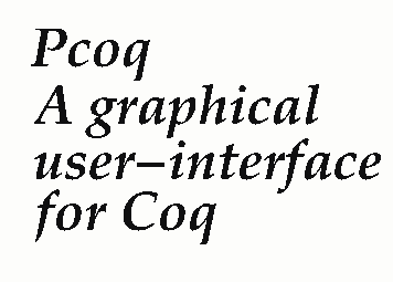 Pcoq, A graphical user-interface for Coq
