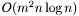 $O(m^2 n \log{n})$