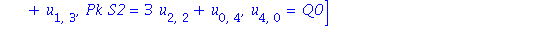[u[3, 0] = Pk, R1 = u[4, 0]+3*u[2, 2], R2 = u[3, 1]+3*u[1, 3], Pk*S1 = 3*u[3, 1]+u[1, 3], Pk*S2 = 3*u[2, 2]+u[0, 4], u[4, 0] = Q0]