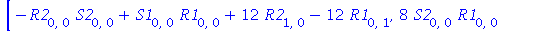 [-R2[0, 0]*S2[0, 0]+S1[0, 0]*R1[0, 0]+12*R2[1, 0]-12*R1[0, 1], 8*S2[0, 0]*R1[0, 0]+48*Pk[0, 0]^2*S2[0, 0]-96*Pk[0, 0]*R1[0, 0]+5*R2[0, 0]*S1[0, 0]-4*Pk[0, 0]*S1[0, 0]^2+96*Pk[0, 0]*Q0[0, 0]-12*R2[0, 1...