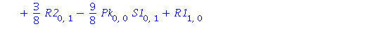 Q0[1, 0] = -1/4*S2[0, 0]*R1[0, 0]-3/2*Pk[0, 0]^2*S2[0, 0]+3*Pk[0, 0]*R1[0, 0]-5/32*R2[0, 0]*S1[0, 0]+1/8*Pk[0, 0]*S1[0, 0]^2-3*Pk[0, 0]*Q0[0, 0]+3/8*R2[0, 1]-9/8*Pk[0, 0]*S1[0, 1]+R1[1, 0]