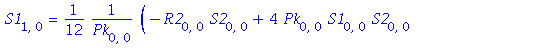S1[1, 0] = 1/12*(-R2[0, 0]*S2[0, 0]+4*Pk[0, 0]*S1[0, 0]*S2[0, 0]+12*Pk[0, 0]^2*S1[0, 0]-36*Pk[0, 0]*R2[0, 0]+4*R1[0, 1]+32*Q0[0, 1]-6*S1[0, 0]*R1[0, 0])/Pk[0, 0]