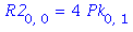 R2[0, 0] = 4*Pk[0, 1]