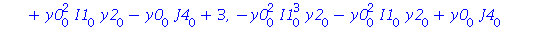 [-3*y0[0]^3*I1[0]^6-3*y0[0]^3*I1[0]^4-4*y0[0]^3*I1[0]^4*y2[0]^2+3*y0[0]^2*I1[0]^3*y2[1]+4*y0[0]^2*I1[0]^3*J4[0]*y2[0]-3*y0[0]^2*I1[0]^3*y3[0]-3*y0[0]*I1[0]*y2[0]+3*J4[0], 7*y0[0]^2*I1[0]^3*y2[0]-4*y0[...