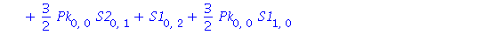 S2[1, 1] = 3*Pk[0, 1]*S2[0, 0]-1/2*Pk[0, 0]*S1[0, 0]*S2[0, 0]-3/2*Pk[0, 0]^2*S1[0, 0]+18*Pk[0, 0]*Pk[0, 1]-12*Pk[1, 1]+2*Pk[1, 0]*S1[0, 0]-1/6*S1[0, 0]*S1[0, 1]-1/12*S1[0, 0]*S2[1, 0]+1/4*S2[0, 0]*S2[...