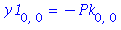 y1[0, 0] = -Pk[0, 0]