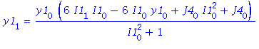 y1[1] = y1[0]*(6*I1[1]*I1[0]-6*I1[0]*y1[0]+J4[0]*I1[0]^2+J4[0])/(I1[0]^2+1)