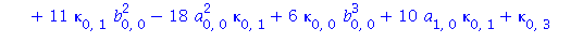 b[2, 0] = 1/3*(-3*kappa[2, 1]-18*b[0, 0]*kappa[0, 0]*a[0, 0]^2+11*kappa[0, 1]*b[0, 0]^2-18*a[0, 0]^2*kappa[0, 1]+6*kappa[0, 0]*b[0, 0]^3+10*a[1, 0]*kappa[0, 1]+kappa[0, 3]+36*b[0, 0]*kappa[0, 0]^2*a[0...