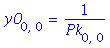 y0[0, 0] = 1/Pk[0, 0]