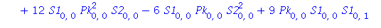 Pk[2, 1] = 1/3*Pk[0, 3]+8*Pk[0, 0]*S2[0, 0]*Pk[0, 1]+6*Pk[0, 0]*S1[0, 0]*S2[1, 0]+12*S1[0, 0]*Pk[0, 0]^2*S2[0, 0]-6*S1[0, 0]*Pk[0, 0]*S2[0, 0]^2+9*Pk[0, 0]*S1[0, 0]*S1[0, 1]+5*Pk[0, 0]*S1[1, 0]*S2[0, ...