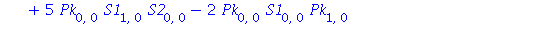 Pk[2, 1] = 1/3*Pk[0, 3]+8*Pk[0, 0]*S2[0, 0]*Pk[0, 1]+6*Pk[0, 0]*S1[0, 0]*S2[1, 0]+12*S1[0, 0]*Pk[0, 0]^2*S2[0, 0]-6*S1[0, 0]*Pk[0, 0]*S2[0, 0]^2+9*Pk[0, 0]*S1[0, 0]*S1[0, 1]+5*Pk[0, 0]*S1[1, 0]*S2[0, ...