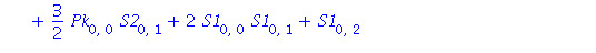 S2[1, 1] = 3*Pk[0, 1]*S2[0, 0]+6*Pk[0, 0]*S1[0, 0]*S2[0, 0]+3/2*Pk[0, 0]*Pk[0, 1]+3/2*Pk[0, 0]^2*S1[0, 0]-Pk[1, 1]-2*Pk[1, 0]*S1[0, 0]+3*S2[0, 0]*S2[0, 1]+3/2*Pk[0, 0]*S2[0, 1]+2*S1[0, 0]*S1[0, 1]+S1[...