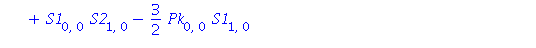 S2[1, 1] = 3*Pk[0, 1]*S2[0, 0]+6*Pk[0, 0]*S1[0, 0]*S2[0, 0]+3/2*Pk[0, 0]*Pk[0, 1]+3/2*Pk[0, 0]^2*S1[0, 0]-Pk[1, 1]-2*Pk[1, 0]*S1[0, 0]+3*S2[0, 0]*S2[0, 1]+3/2*Pk[0, 0]*S2[0, 1]+2*S1[0, 0]*S1[0, 1]+S1[...