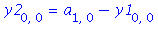 y2[0, 0] = a[1, 0]-y1[0, 0]