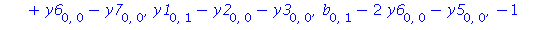 [-y7[0, 1]+y8[1, 0], -y6[0, 1]+y7[1, 0], -y5[0, 1]+y6[1, 0], -y4[0, 1]+y5[1, 0], y3[1, 0]-2*y5[0, 0]-y7[0, 0], y2[1, 0]+y5[0, 0]-y6[0, 0], y1[1, 0]-b[0, 0]-y2[0, 0], b[1, 0]-2*y5[0, 0]-y4[0, 0], y3[0,...