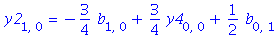 y2[1, 0] = -3/4*b[1, 0]+3/4*y4[0, 0]+1/2*b[0, 1]