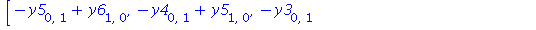 [-y5[0, 1]+y6[1, 0], -y4[0, 1]+y5[1, 0], -y3[0, 1]+y4[1, 0], 2*y2[1, 0]-y6[0, 0]-2*y4[0, 0], y1[1, 0]+y6[0, 0]-y3[0, 0], a[1, 0]-b[0, 0]-y2[0, 0]-y1[0, 0], -y6[0, 1]+c[1, 0], 2*b[1, 0]-y6[0, 0]-2*y5[0...