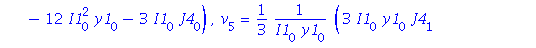 [x = 0, u[0] = 0, v[0] = 0, v[1] = 0, v[2] = 0, v[3] = 1, u[1] = I1[0], v[4] = J4[0], u[2] = y1[0], u[3] = y2[0], u[4] = y3[0], u[5] = 1/3*(3*y3[1]*I1[0]*y1[0]+10*y1[0]^2*J4[0]*y2[0]+5*y1[0]*J4[0]*I1[...