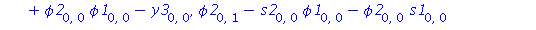 [s2[0, 0]*y5[0, 0]-s2[0, 0]*y7[0, 0]-psi2[0, 0]*y6[0, 0]-2*y6[0, 0]*s3[0, 0]+psi1[0, 0]*y7[0, 0]-y6[0, 1]+y7[1, 0], -2*s2[0, 0]*y6[0, 0]+y5[0, 0]*s1[0, 0]-psi2[0, 0]*y5[0, 0]-y5[0, 0]*s3[0, 0]+y7[0, 0...