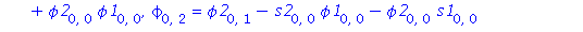 [x = 0, y = 0, s[0, 0] = 1, phi[0, 0] = 1, psi[0, 0] = 1, s[1, 0] = 0, s[0, 1] = 2*s1[0, 0], s[2, 0] = 2*s1[0, 0]*(s3[0, 0]+s1[0, 0]), s[1, 1] = 2*s2[0, 0]*s1[0, 0], phi[1, 0] = phi1[0, 0], phi[0, 1] ...