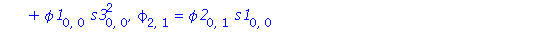 [x = 0, y = 0, s[0, 0] = 1, phi[0, 0] = 1, psi[0, 0] = 1, s[1, 0] = 0, s[0, 1] = 2*s1[0, 0], s[2, 0] = 2*s1[0, 0]*(s3[0, 0]+s1[0, 0]), s[1, 1] = 2*s2[0, 0]*s1[0, 0], phi[1, 0] = phi1[0, 0], phi[0, 1] ...