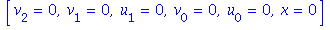 [v[2] = 0, v[1] = 0, u[1] = 0, v[0] = 0, u[0] = 0, x = 0]