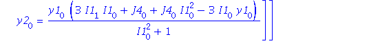 [[y0[0] = 1/(I1[0]*y1[0]), y1[1] = y1[0]*(6*I1[1]*I1[0]-6*I1[0]*y1[0]+J4[0]*I1[0]^2+J4[0])/(I1[0]^2+1), y3[0] = (-1+2*I1[0]^2*y1[0]^2*J4[1]-6*y1[0]^3*I1[1]-I1[0]^6+y1[0]^2*J4[1]+3*y1[0]^4-3*I1[0]^4+3*...
