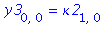 y3[0, 0] = kappa2[1, 0]