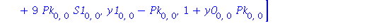 [-36*Pk[0, 0]^2*S1[0, 0]-9*Pk[0, 0]*d[0, 0]-4*d[0, 0]*S2[0, 0]-e[0, 0]*S1[0, 0]-e[0, 1]+3*c[0, 1]+d[1, 0], -S2[0, 0]*e[0, 0]-6*Pk[0, 0]^2*S2[0, 0]+4*d[0, 0]*S1[0, 0]+24*Pk[0, 0]*S1[0, 0]^2+3*Pk[0, 0]*...