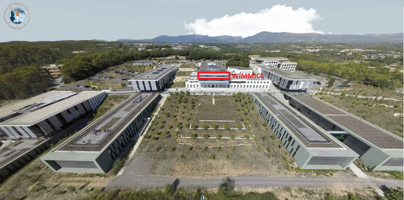 picture of wimmics offices on sophia tech campus