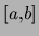 $[a,b]$