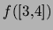 $f([3,4])$