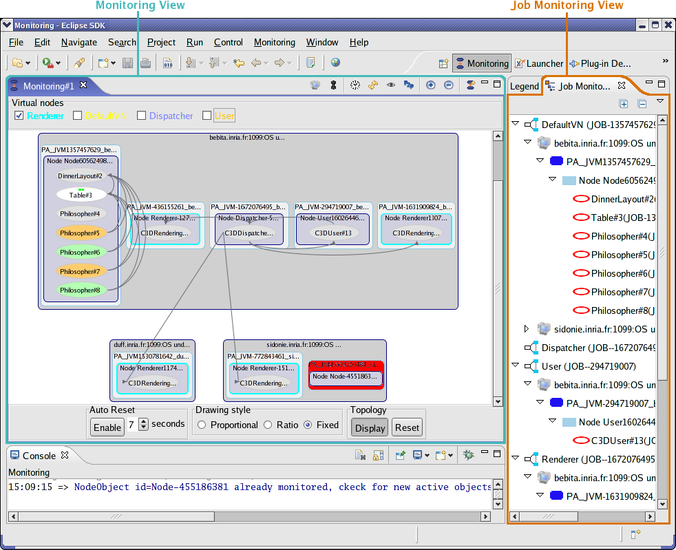 Monitoring of 2 applications