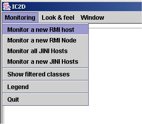 Monitoring new RMI host with IC2D