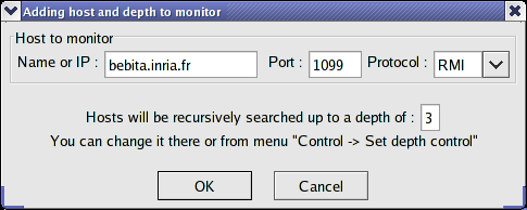 Monitor New Host Dialog