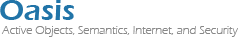 Oasis Active Objects Semantics, Internet and Security