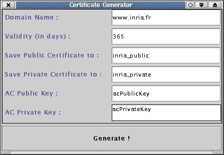 Certificate Generator