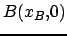 $ B(x_B,0)$