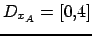 $ D_{x_A}=[0,4]$