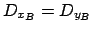$ D_{x_B}=D_{y_B}$