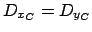 $ D_{x_C}=D_{y_C}$
