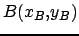 $ B(x_B,y_B)$