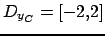 $ D_{y_C}=[-2,2]$