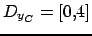 $ D_{y_C}=[0,4]$