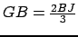 $ GB=\frac{2BJ}{3}$