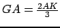 $ GA=\frac{2AK}{3}$