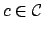 $ c \in \mathcal{C}$