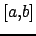 $ [a,b]$